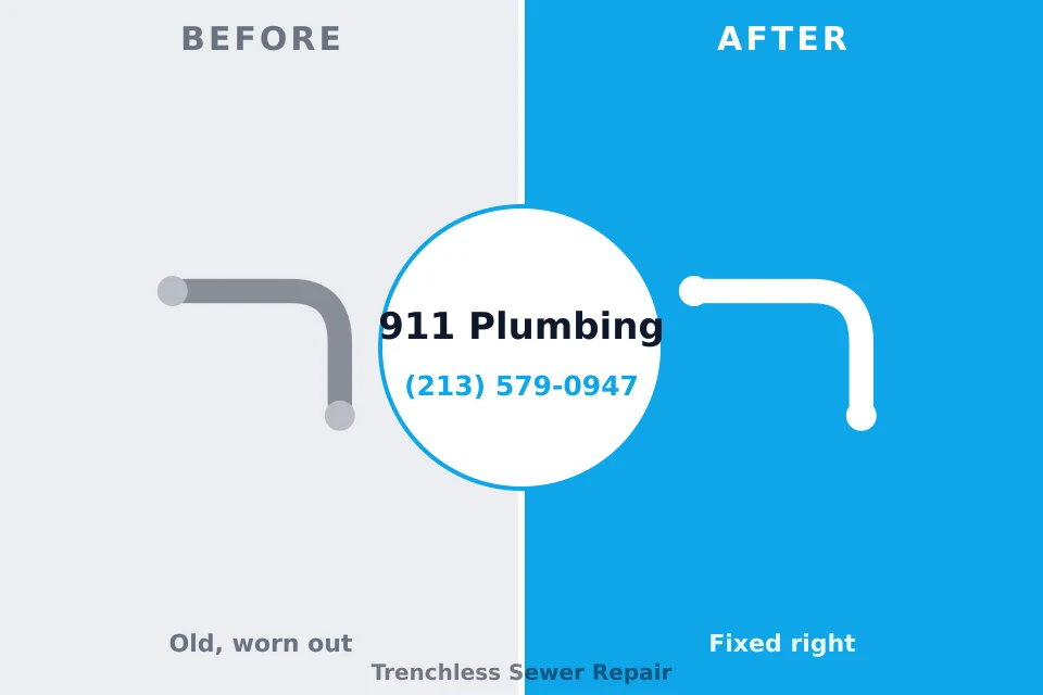 Before and after: plumbing repair Ferndale, WA
